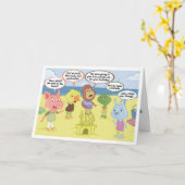 Jablooのビーチのバースデー・カード カード (黄色い花)