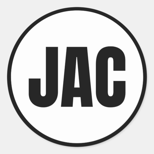 JAC – ジャクソンホールクラシックラウンドステッカー ラウンドシール (正面)