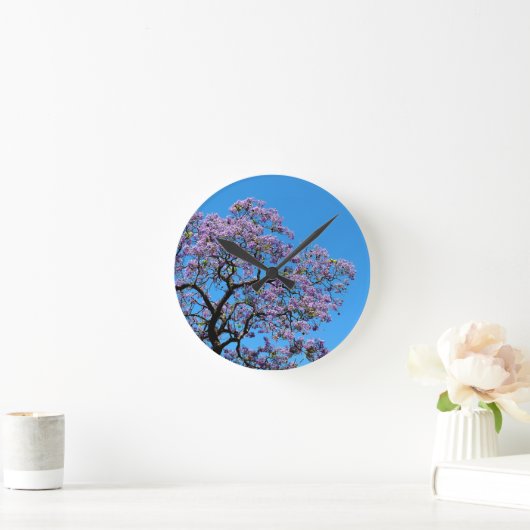 Jacaranda ラウンド壁時計 (ホーム)