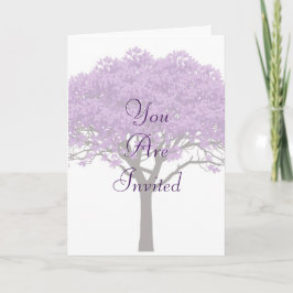 Jacaranda Wedding Invitation | Elegant Purple  カード