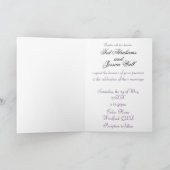 Jacaranda Wedding Invitation | Elegant Purple  カード (内部)