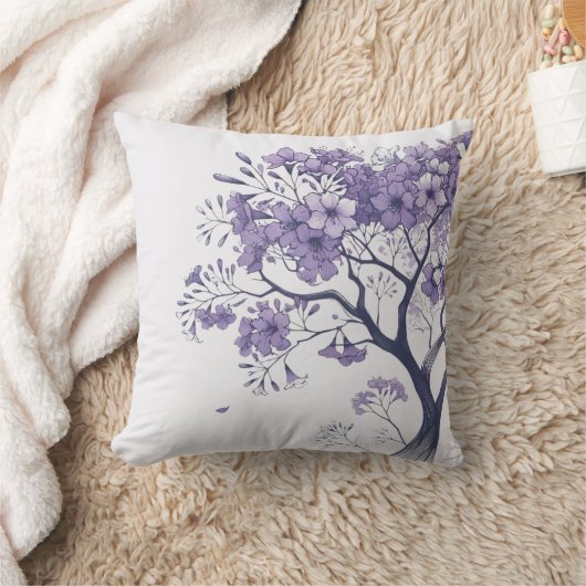 Jacarandas en Flor クッション (ブランケット)