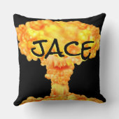 Jaceのコレクションの恐竜の枕小さい男の子のもみ クッション (裏面)