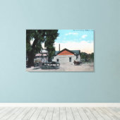 Jacinto CreameryWillowsの外観(カリフォルニア州) キャンバスプリント (インサイチュ (ウッドフロア))