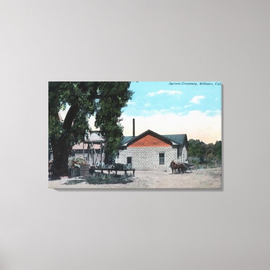 Jacinto CreameryWillowsの外観(カリフォルニア州) キャンバスプリント (正面)
