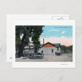 Jacinto CreameryWillowsの外観（カリフォルニア州） ポストカード (正面/裏面)