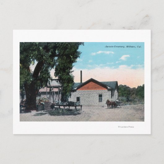 Jacinto CreameryWillowsの外観（カリフォルニア州） ポストカード (正面)