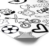 'JACK'カラーIT-YOURSELFアウトラインデザイン ポスター (角)