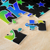 「JACK」名、おもしろい「ハッピーバースデー」 ジグソーパズル (側面)