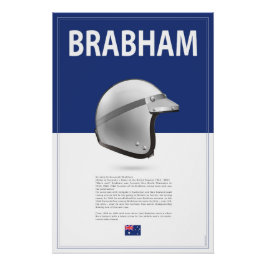Jack Brabham Helmet ポスター