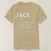 Jack Definition Funny Personalized Name For Jack B Tシャツ (デザイン正面)