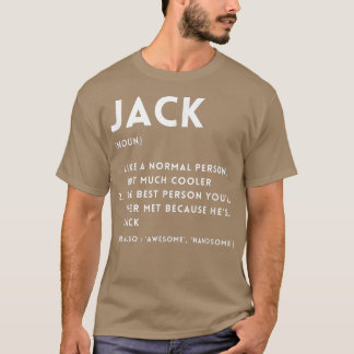 Jack Definition Funny Personalized Name For Jack B Tシャツ