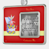 Jack-in-the-Box – おもちゃ伝統的（原色） シルバープレートフレームオーナメント (左)