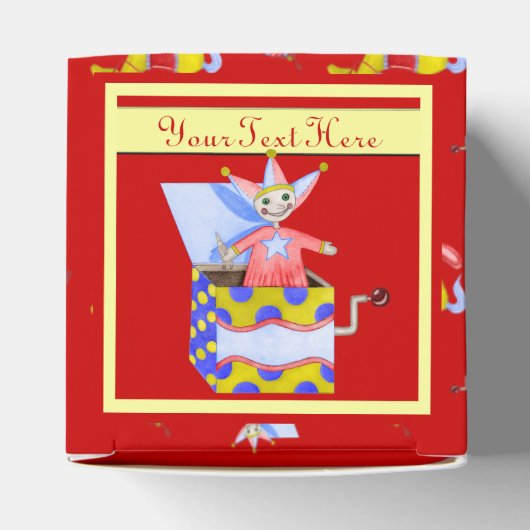 Jack-in-the-Box – おもちゃ伝統的(原色) フェイバーボックス (上部)