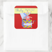 Jack-in-the-Box -伝統的おもちゃ(プライマリ) スクエアシール (バッグ)