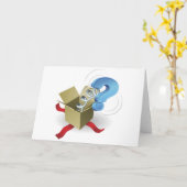 Jack in the box question markの概念 カード (黄色い花)