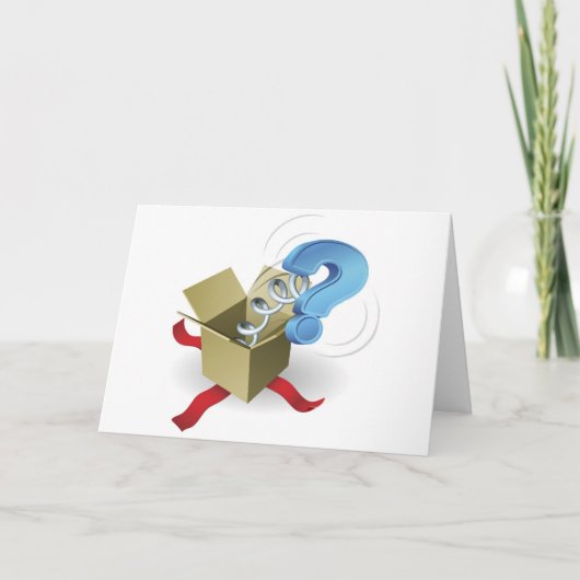 Jack in the box question markの概念 カード (正面)