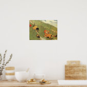 Jack & Jill Fell Down The Hill Nursery Rhyme Print ポスター (キッチン)