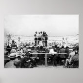 Jack Johnson vs. Fireman Jim Flynnボクシング: 1912 ポスター (正面)