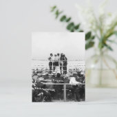 Jack Johnson vs. Fireman Jim Flynnボクシング: 1912 ポストカード (スタンド正面)