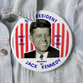 Jack Kennedyの記念物のpinback 缶バッジ (インサイチュ)