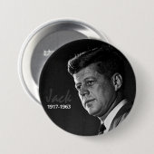 Jack Kennedy 1917-1963年 缶バッジ (正面&裏面)