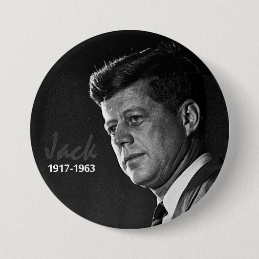 Jack Kennedy 1917-1963年 缶バッジ (正面)