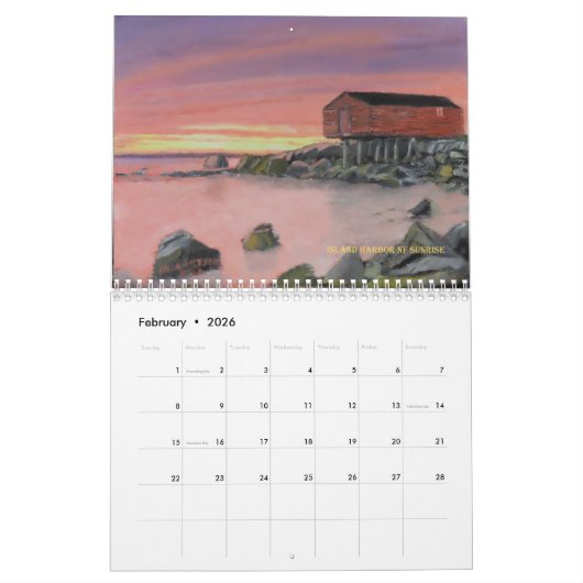 Jack Mckenzie Art 2022 Calendar カレンダー (2月 2026)
