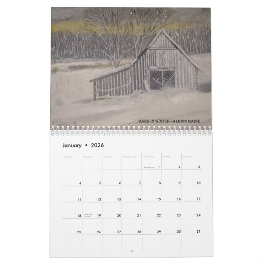 Jack Mckenzie Art 2022 Calendar カレンダー (1月 2026)