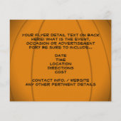 Jack-O-Lanternカボチャのグラフィックカスタマイズ可能なフライヤー チラシ (裏面)