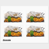 Jack-O-Lanternラインアップ 長方形シール (シート)