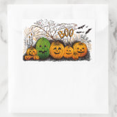 Jack-O-Lanternラインアップ 長方形シール (バッグ)