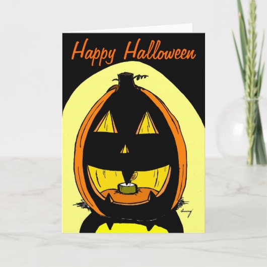 Jack o' Lantern "ハッピーハローウィン"カード カード (正面)