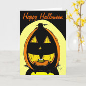 Jack o' Lantern "ハッピーハローウィン"カード カード (黄色い花)
