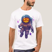 Jack-o'-Lantern Astronaut Tシャツ (正面)