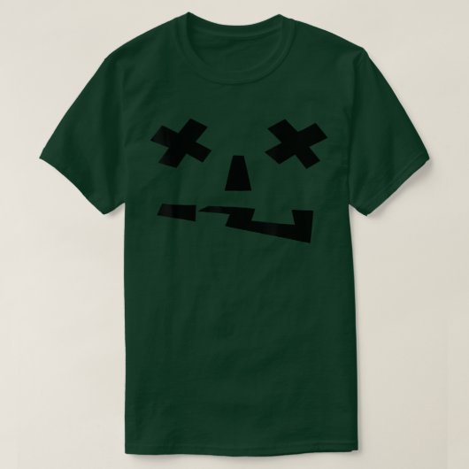 Jack O Lantern Costume Scary Pumpkin Face Hallowee Tシャツ (デザイン正面)