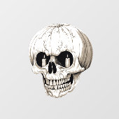 Jack O Lantern Cranium Halloween Gothic ウィンドウサイン (シート)