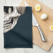 Jack O Lantern Cranium Halloween Gothic キッチンタオル (四つ折り)