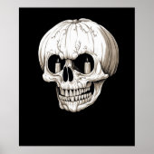 Jack O Lantern Cranium Halloween Gothic ポスター (正面)