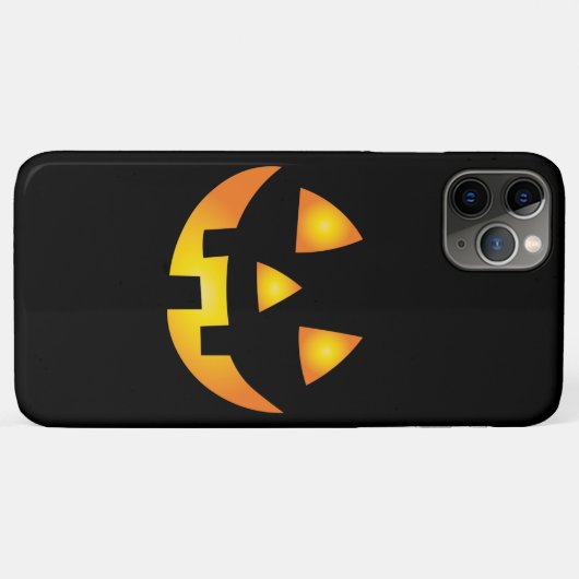 Jack O Lantern Creepy Pumpkin Face Halloween Case-Mate iPhoneケース (裏面(横))