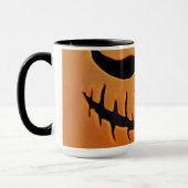 "Jack-o'-Lantern Delight: Halloween Pumpkin Mug" マグカップ (左)