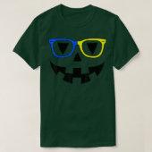 Jack O Lantern Face Glasses Sunglasses Pumpkin Hal Tシャツ (デザイン正面)