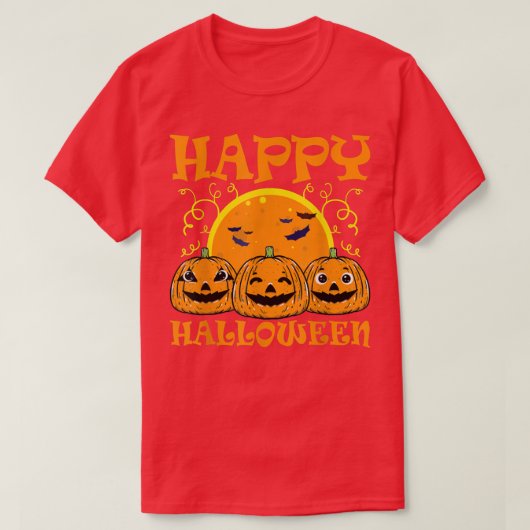 Jack O Lantern Face Happy Halloween Pumpkins Men W Tシャツ (デザイン正面)