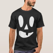 Jack O Lantern Pumpkin Face Funny Halloween Costum Tシャツ (正面)