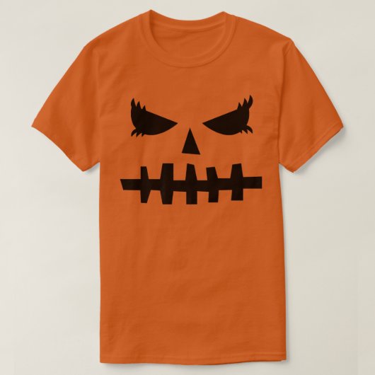 Jack O Lantern Scary Pumpkin Halloween Costume  Tシャツ (デザイン正面)