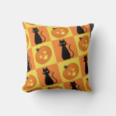 Jack-o’-lantern throw pillow クッション (正面)
