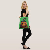 Jack O’ Lantern Witch – Classic Pumpkin Halloween トートバッグ (モデル)