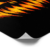 Jack O Lantern Y Carved Pumpkin Face Halloween Cos ポスター (角)