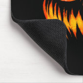 Jack O Lantern Y Carved Pumpkin Face Halloween Cos マウスパッド (コーナー)