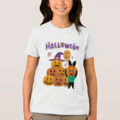 Jack O Lanternsキッズハロウィーン トライブレンドＴシャツ (正面)